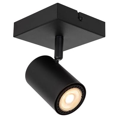LUCIDE AMIGO Väggspot/vägglampa 1xGU10 svart LUCIDE AMIGO Väggspot/vägglampa 1xGU10 svart