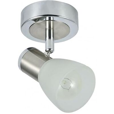 Zarivy Krom/nickel spotlight 14 x 8,5 x 11,5 cm Dekorativ och funktionell belysning för olika miljöer. Zarivy Krom/nickel spotlight 14 x 8,5 x 11,5 cm Dekorativ och funktionell belysning för olika miljöer.