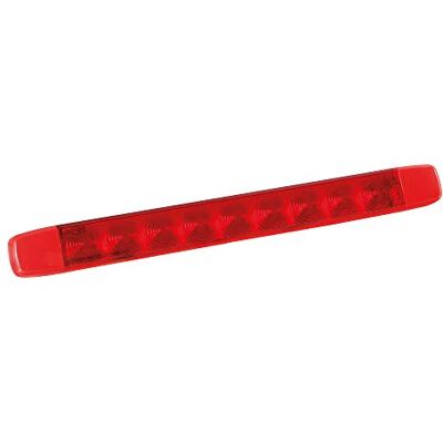 Lampa Illumi, 9 LED-ljus, ytmontering, 12/24V röd 2 funktioner Lampa Illumi, 9 LED-ljus, ytmontering, 12/24V röd 2 funktioner