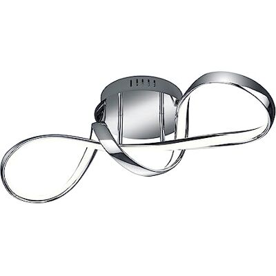 RL LIVE YOUR LIGHT Reality Leuchten LED-taklampa Perugia R67091106, metallkrom, inkl. 28 watt LED, strömbrytare dimmer RL LIVE YOUR LIGHT Reality Leuchten LED-taklampa Perugia R67091106, metallkrom, inkl. 28 watt LED, strömbrytare dimmer
