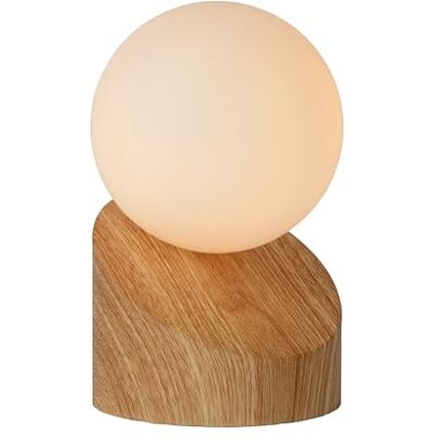 LUCIDE LEN – bord – Ø 10 cm – 1 x G9 – ljust trä LUCIDE LEN – bord – Ø 10 cm – 1 x G9 – ljust trä
