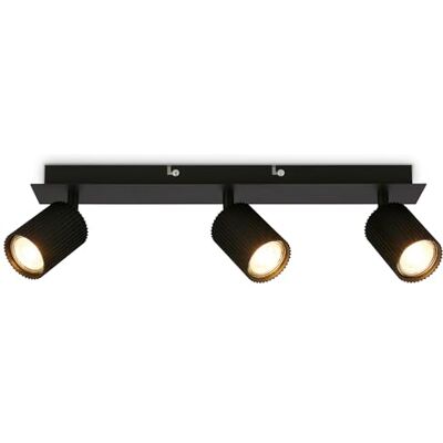 BRILONER Orienterbar taklampa, GU10-uttag, max. 9 W, takspotlight, taklampa, vardagsrumskrona, takljus, ljuskrona, sovrum, matsal, 45 cm, svart BRILONER Orienterbar taklampa, GU10-uttag, max. 9 W, takspotlight, taklampa, vardagsrumskrona, takljus, ljuskrona, sovrum, matsal, 45 cm, svart