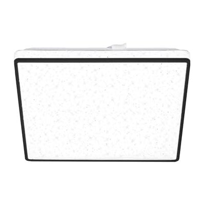 BRILONER - LED taklampa med stjärndekor, LED taklampa platt, neutral vit färgtemperatur, Ø280 mm, Vit BRILONER - LED taklampa med stjärndekor, LED taklampa platt, neutral vit färgtemperatur, Ø280 mm, Vit
