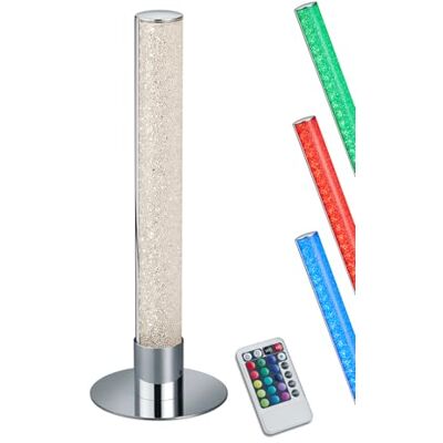 RL LIVE YOUR LIGHT Reality Leuchten LED-bord Leia R52571100, metall krom, akryl kristalleffekt, inkl. 5 watt LED, fjärrkontroll, färgförändring, dimmer RL LIVE YOUR LIGHT Reality Leuchten LED-bord Leia R52571100, metall krom, akryl kristalleffekt, inkl. 5 watt LED, fjärrkontroll, färgförändring, dimmer