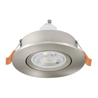 EGLO Barranco Infälld LED-taklampa, takspotlight för vardagsrummet, svängbar takstrålkastare av silverfärgad plast, neutralvitt ljus, inkl. GU10-glödlampa EGLO Barranco Infälld LED-taklampa, takspotlight för vardagsrummet, svängbar takstrålkastare av silverfärgad plast, neutralvitt ljus, inkl. GU10-glödlampa