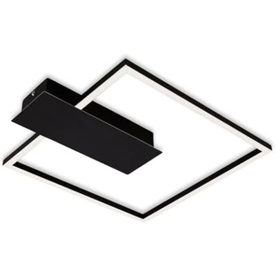BRILONER Leuchten – LED-taklampa dimbar i 3 steg, minnesfunktion, varmvit ljusfärg, LED-taklampa fyrkantig, svart, 375 x 320 mm, 1 st (1-pack) BRILONER Leuchten – LED-taklampa dimbar i 3 steg, minnesfunktion, varmvit ljusfärg, LED-taklampa fyrkantig, svart, 375 x 320 mm, 1 st (1-pack)