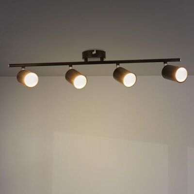 M Ledme Taklampa i serien svart med 4 spotlights, GU10, för torr inomhusbruk IP20, glödlampa ingår ej, lämplig för badrum, vardagsrum, sovrum och kök M Ledme Taklampa i serien svart med 4 spotlights, GU10, för torr inomhusbruk IP20, glödlampa ingår ej, lämplig för badrum, vardagsrum, sovrum och kök