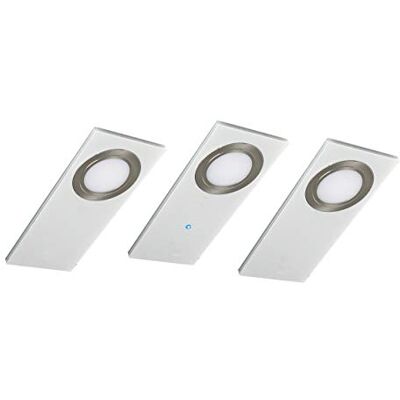 Evotec PANO-CF A LED underlampa, 3-set, vit/2700K / 3x4 W/3 x 400 lumen/pekdimmer, akryl, 12 W, small Evotec PANO-CF A LED underlampa, 3-set, vit/2700K / 3x4 W/3 x 400 lumen/pekdimmer, akryl, 12 W, small