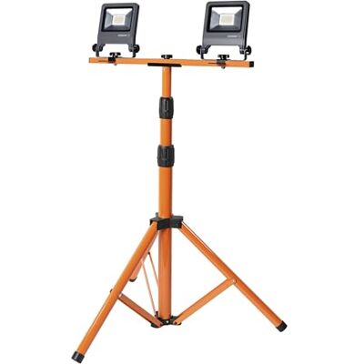 OSRAM LED-arbetslampa Tripod 2x20W 840, 4000K kallvit, 3400 lm, IP65, höjdjusterbar 1,8m, 360° OSRAM LED-arbetslampa Tripod 2x20W 840, 4000K kallvit, 3400 lm, IP65, höjdjusterbar 1,8m, 360°