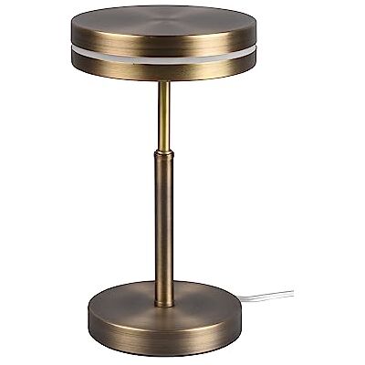 Trio Leuchten LED-bord Franklin 526510104, gammal mässing i metall, inkl. 6 watt LED Trio Leuchten LED-bord Franklin 526510104, gammal mässing i metall, inkl. 6 watt LED