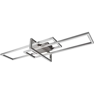 Trio Leuchten LED-taklampa Salinas 620310307, metall nickel matt, inkl. 34 watt LED, strömbrytare dimmer Trio Leuchten LED-taklampa Salinas 620310307, metall nickel matt, inkl. 34 watt LED, strömbrytare dimmer