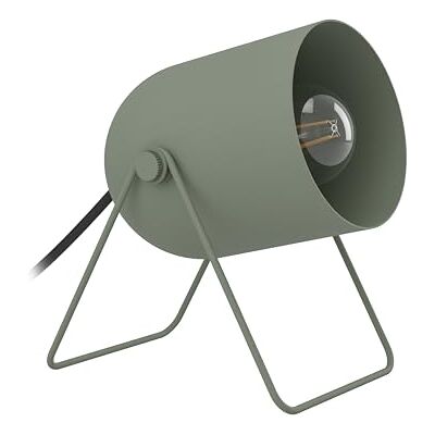 EGLO Tilston Bordslampa, liten sänglampa med svängbar spotlight, rumsdekoration, av grönt stål, E14-sockel, längd 12,5 cm EGLO Tilston Bordslampa, liten sänglampa med svängbar spotlight, rumsdekoration, av grönt stål, E14-sockel, längd 12,5 cm