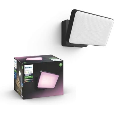 Philips Discover svart: spotlight/floodlight, vägglampa, LED-modul, White and Color, Zigbee, IP44, trådlös, kompatibel med Amazon Alexa (Echo Dot), Google Home Assistant och Siri Philips Discover svart: spotlight/floodlight, vägglampa, LED-modul, White and Color, Zigbee, IP44, trådlös, kompatibel med Amazon Alexa (Echo Dot), Google Home Assistant och Siri