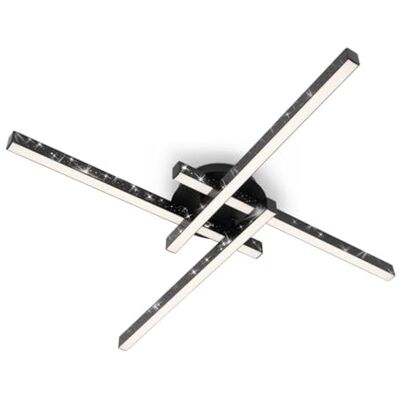 BRILONER Leuchten – LED-taklampa med glittereffekt, varm vit färgtemperatur, LED-taklampa i svart, 21 watt vardagsrum, 600 x 600 x 82 mm BRILONER Leuchten – LED-taklampa med glittereffekt, varm vit färgtemperatur, LED-taklampa i svart, 21 watt vardagsrum, 600 x 600 x 82 mm