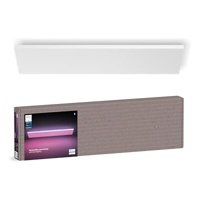 Philips Datura smart panelbelysning (rektangulär 30 x 120 cm), vitt och färgat ljus, Bluetooth-kompatibel, röststyrning med Alexa, Apple Home och Google Assistant Philips Datura smart panelbelysning (rektangulär 30 x 120 cm), vitt och färgat ljus, Bluetooth-kompatibel, röststyrning med Alexa, Apple Home och Google Assistant