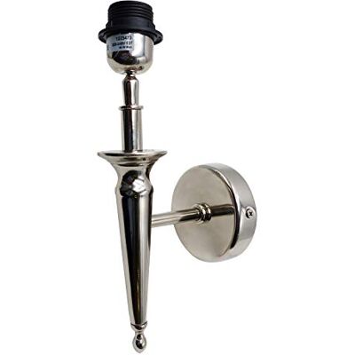 Better & Best Q B&B Q Applikation 1 arm i form av en ficklampa, silverfärg Mått: 14 x 32; bas 10,5 x 10,5 x 1,5 cm; material: metall (referens: 1223473) Better & Best Q B&B Q Applikation 1 arm i form av en ficklampa, silverfärg Mått: 14 x 32; bas 10,5 x 10,5 x 1,5 cm; material: metall (referens: 1223473)