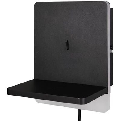 Trio Leuchten FAIRFIELD LED-vägglampa 248670132, metall matt svart, 9 watt, induktivt laddningsfält, USB-laddning, dimbar Trio Leuchten FAIRFIELD LED-vägglampa 248670132, metall matt svart, 9 watt, induktivt laddningsfält, USB-laddning, dimbar