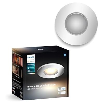 Philips White Ambiance Adore rund takspott, silver 1 x 250 lm inkl. dimmerbrytare, badrumsbelysning, dimbar, kontrollerbar via app, kompatibel med Amazon Alexa (Echo, Echo Dot), ny generation Philips White Ambiance Adore rund takspott, silver 1 x 250 lm inkl. dimmerbrytare, badrumsbelysning, dimbar, kontrollerbar via app, kompatibel med Amazon Alexa (Echo, Echo Dot), ny generation