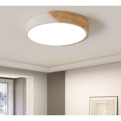 Comely LED taklampa 30 W, modern rund taklampa naturlig vit 4500K, LED taklampa inomhus för vardagsrum kök hall matsal sovrum (vit) Comely LED taklampa 30 W, modern rund taklampa naturlig vit 4500K, LED taklampa inomhus för vardagsrum kök hall matsal sovrum (vit)