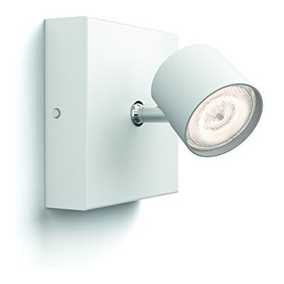 Philips Star Spotlight 1 huvud, Vit, 1x4.5W, 2000-2700 Kelvin, 30 000 timmar, Dimbar, ljuskälla ingår Philips Star Spotlight 1 huvud, Vit, 1x4.5W, 2000-2700 Kelvin, 30 000 timmar, Dimbar, ljuskälla ingår