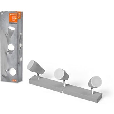 LEDVANCE LED SPOT PEAR spotlight GU10, grå, 3X4.3W, 1050lm, 444mm, varmvit ljusfärg, riktat huvud, enkel installation, kan kombineras med smarta GU10-lampor, IP20, 2700K LEDVANCE LED SPOT PEAR spotlight GU10, grå, 3X4.3W, 1050lm, 444mm, varmvit ljusfärg, riktat huvud, enkel installation, kan kombineras med smarta GU10-lampor, IP20, 2700K