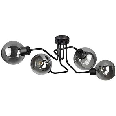 FKL DESIGN Home Deco Taklampa, pendellampa, hänglampa, vägglampa, bordslampa, pendellampa, kula, svart, grå, vit lampa från serie 830 olika versioner (EK4) FKL DESIGN Home Deco Taklampa, pendellampa, hänglampa, vägglampa, bordslampa, pendellampa, kula, svart, grå, vit lampa från serie 830 olika versioner (EK4)