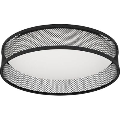 EGLO Taklampa Luppineria, rund LED-panel, taklampa för hall och vardagsrum, vit plast och metall svart, varmvit, Ø 38,5 cm EGLO Taklampa Luppineria, rund LED-panel, taklampa för hall och vardagsrum, vit plast och metall svart, varmvit, Ø 38,5 cm