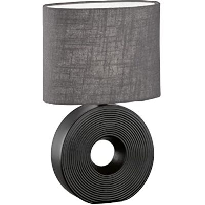 Fischer & Honsel Bord, öga svart matt tygskärm antracit linne inuti vit L: 23,00 cm, B: 13,00 cm, H: 38,00 cm, med sladdbrytare 1x E14 max. 40 watt 50479 Fischer & Honsel Bord, öga svart matt tygskärm antracit linne inuti vit L: 23,00 cm, B: 13,00 cm, H: 38,00 cm, med sladdbrytare 1x E14 max. 40 watt 50479