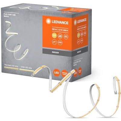 LEDVANCE FLEX COB 1,5M LED list, gul, 8W, 600lm, varmvitt ljus, COB-teknik, homogen ljusfördelning, lång livslängd, lätt att installera, för inomhus, IP20, 3000K LEDVANCE FLEX COB 1,5M LED list, gul, 8W, 600lm, varmvitt ljus, COB-teknik, homogen ljusfördelning, lång livslängd, lätt att installera, för inomhus, IP20, 3000K