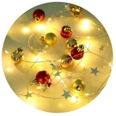 WatioWave Ballong LED-ljusslinga, 20 lampor, dekorativ belysning, perfekt för fester, evenemang och mysiga miljöer. WatioWave Ballong LED-ljusslinga, 20 lampor, dekorativ belysning, perfekt för fester, evenemang och mysiga miljöer.