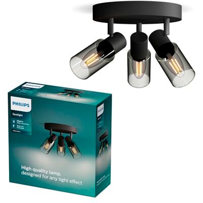 Philips Palms Spot 3-Huvud På Rund Platta, E14 Ingår Ej, Svart, Ip20 Philips Palms Spot 3-Huvud På Rund Platta, E14 Ingår Ej, Svart, Ip20