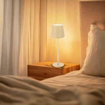 M mimotec Serena 2W beige LED-bord, uppladdningsbar, dimbar, 3 färgtemperaturer (3CCT), med 1 200 mAh batteri och USB-kabel ingår M mimotec Serena 2W beige LED-bord, uppladdningsbar, dimbar, 3 färgtemperaturer (3CCT), med 1 200 mAh batteri och USB-kabel ingår