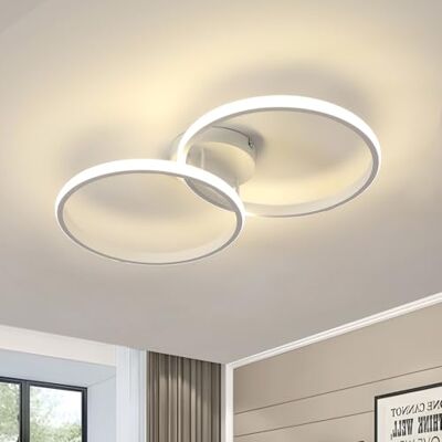 Toolight Comely Modern LED-taklampa, 42 W, 4 725 LM, rund akryltaklampa, vit taklampa för kök, sovrum, vardagsrum, matsal, naturvit, 4 500 K, 54 cm Toolight Comely Modern LED-taklampa, 42 W, 4 725 LM, rund akryltaklampa, vit taklampa för kök, sovrum, vardagsrum, matsal, naturvit, 4 500 K, 54 cm