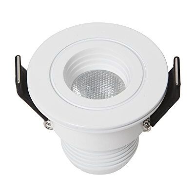 Sulion Dotfix Mini rund infälld downlight 3 W, vit, 45 x 48 mm Sulion Dotfix Mini rund infälld downlight 3 W, vit, 45 x 48 mm