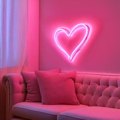 KASANOVA LED neon vägglampa hjärta KASANOVA LED neon vägglampa hjärta