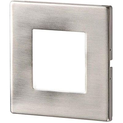 Knightsbridge NH023 W rostfritt stål infälld LED-vägglampa, enkel, enkel, vit Knightsbridge NH023 W rostfritt stål infälld LED-vägglampa, enkel, enkel, vit