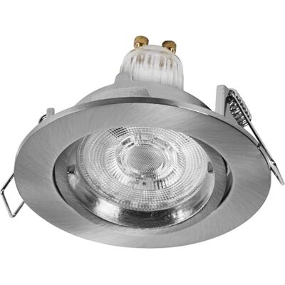 OSRAM Spot Set Twistlock LED infälld spotlight flexibel satin nickel, 2,6W 2700K varmvit, aluminium, twistlock-system OSRAM Spot Set Twistlock LED infälld spotlight flexibel satin nickel, 2,6W 2700K varmvit, aluminium, twistlock-system