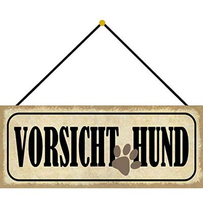Schatzmix hund försiktig husdjur metallskylt 27 x 10 cm deko tenn skylt med lina plåtskylt, blad, flerfärgad, 27 x 10 cm Schatzmix hund försiktig husdjur metallskylt 27 x 10 cm deko tenn skylt med lina plåtskylt, blad, flerfärgad, 27 x 10 cm