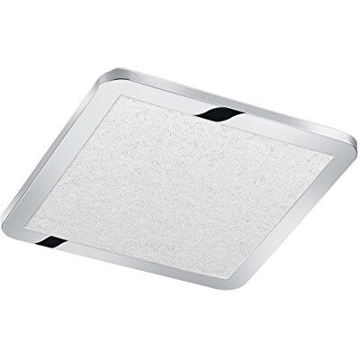 TRIO LIGHTING FOR YOU Trio Leuchten taklampa, metall, integrerad, 15 W, krom, 26 x 26 x 3 cm TRIO LIGHTING FOR YOU Trio Leuchten taklampa, metall, integrerad, 15 W, krom, 26 x 26 x 3 cm