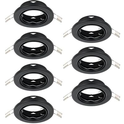 EGLO 7-pack infällda spotlights Agulo, vridbar taklampa, rund infälld takspot utan lampa, takspot i svart stål, GU10-sockel, Ø 8,6 cm EGLO 7-pack infällda spotlights Agulo, vridbar taklampa, rund infälld takspot utan lampa, takspot i svart stål, GU10-sockel, Ø 8,6 cm
