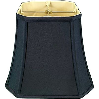 Royal Designs, Inc. Royal Designs lampskärm, fyrkantig, glasform, svart, 5 x 10 x 8,75 Royal Designs, Inc. Royal Designs lampskärm, fyrkantig, glasform, svart, 5 x 10 x 8,75