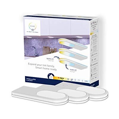 tint Smart set om 3, 3 x underbyggda lampor Armaro White, vitt ljus 2700–6500 K, dimbar, köksbelysning, hyllbelysning, 15 cm längd, touch, Zigbee, fungerar med Alexa tint Smart set om 3, 3 x underbyggda lampor Armaro White, vitt ljus 2700–6500 K, dimbar, köksbelysning, hyllbelysning, 15 cm längd, touch, Zigbee, fungerar med Alexa