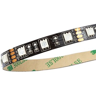 Aqua-Computer RGB-LED remsa, svart – 25 cm Aqua-Computer RGB-LED remsa, svart – 25 cm