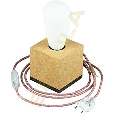 Segula Bord korkkub LED-lampa, kork, 70 W, naturlig Marsala, 9 x 9 x 9 cm Segula Bord korkkub LED-lampa, kork, 70 W, naturlig Marsala, 9 x 9 x 9 cm