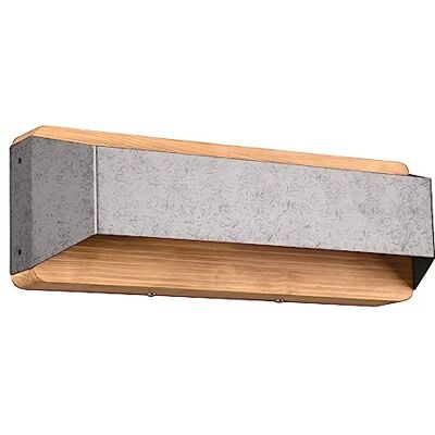 Trio Leuchten LED vägglampa Arino 224819167, metall nickel antik, trä, inkl. 13,5 watt LED, omkopplare dimmer, bredd 35 cm Trio Leuchten LED vägglampa Arino 224819167, metall nickel antik, trä, inkl. 13,5 watt LED, omkopplare dimmer, bredd 35 cm