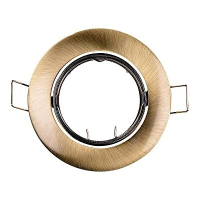 Zarivy Oscillerande halogenmetallring i gammalt guld Ø 8,4 cm, perfekt för dekorativ och omgivande belysning. Zarivy Oscillerande halogenmetallring i gammalt guld Ø 8,4 cm, perfekt för dekorativ och omgivande belysning.