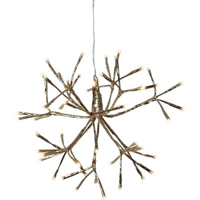 EGLO LED juldekoration utomhus, hängande dekoration jul i guld, utomhus fyrverkerisslinga med kabel, iskristalllampa varm vit, ljusstjärna hängande Ø 30 cm, IP44 EGLO LED juldekoration utomhus, hängande dekoration jul i guld, utomhus fyrverkerisslinga med kabel, iskristalllampa varm vit, ljusstjärna hängande Ø 30 cm, IP44
