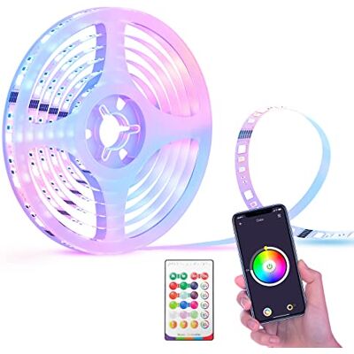 Lomota MSL320CP(EU)-5M LED-strips - RGBWW, WiFi, Röststyrning Lomota MSL320CP(EU)-5M LED-strips - RGBWW, WiFi, Röststyrning
