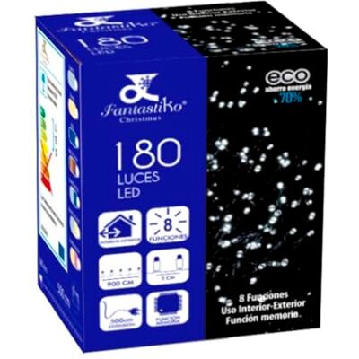 LDK GARDEN-JUINSA MICROBOMBILLA LED 180 lampor 8 funktioner vit LDK GARDEN-JUINSA MICROBOMBILLA LED 180 lampor 8 funktioner vit
