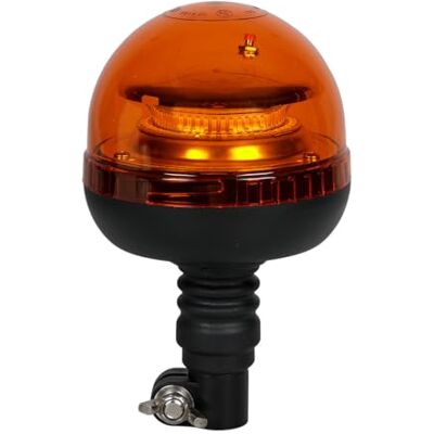 OROK Spotlight Gyroflash, orange gyrofyr Bispänningsljus 12/24 V LED Flexibelt gummiskaftfäste Stötsäker och vattentät polykarbonat Cabochon IP65 Enkel montering OROK Spotlight Gyroflash, orange gyrofyr Bispänningsljus 12/24 V LED Flexibelt gummiskaftfäste Stötsäker och vattentät polykarbonat Cabochon IP65 Enkel montering